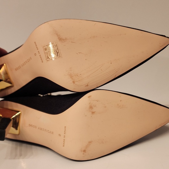 Good American Ankle Shine Neoprene Black Size 9 & 8 & 8.5 - Picture 10 of 11